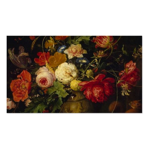 Elegant Vintage Floral Rose Pattern Template Business Card Templates