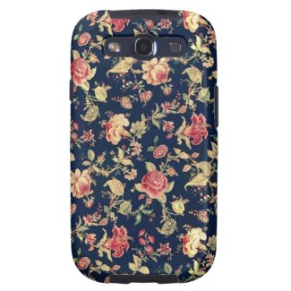 Elegant Vintage Floral Rose Samsung Galaxy Case