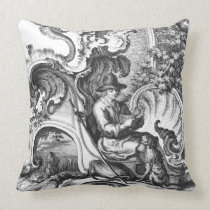 Elegant Vintage French Black and White Toile pillows