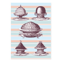 Elegant Vintage French Pastries Bakery Business Card