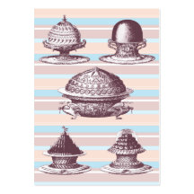 Elegant Vintage French Pastries Bakery Business Cards