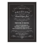 Elegant Vintage Graduation Invitation