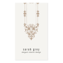 Elegant Vintage Motif Business Card