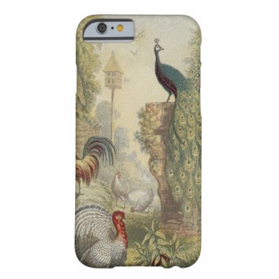 Elegant Vintage Peacock & Other Birds Barely There iPhone 6 Case