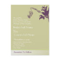 Elegant Vintage Plum Bird Wedding Invitation postcards by samack Elegant Vintage Plum Bird Wedding Invitation postcards