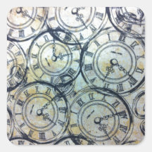 Elegant Vintage Pocket Watches Pattern Stickers