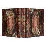 Elegant vintage ruby swirls victorian binders