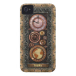 Elegant Vintage Steampunk Timepiece iPhone 4 Case