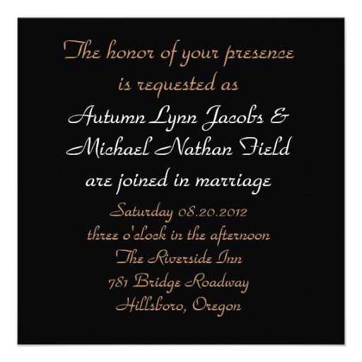 Elegant Vintage Western wedding Invitation