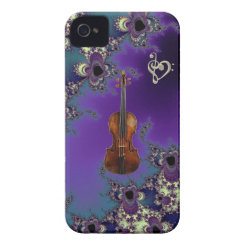 Elegant Violin Love Music Case for iPhone 4 iPhone 4 Covers