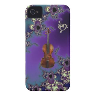 Elegant Violin Love Music Case for iPhone 4