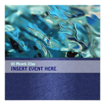 Elegant water environment energy conference personalized announcements