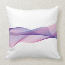 Elegant Wave Purple Pillow