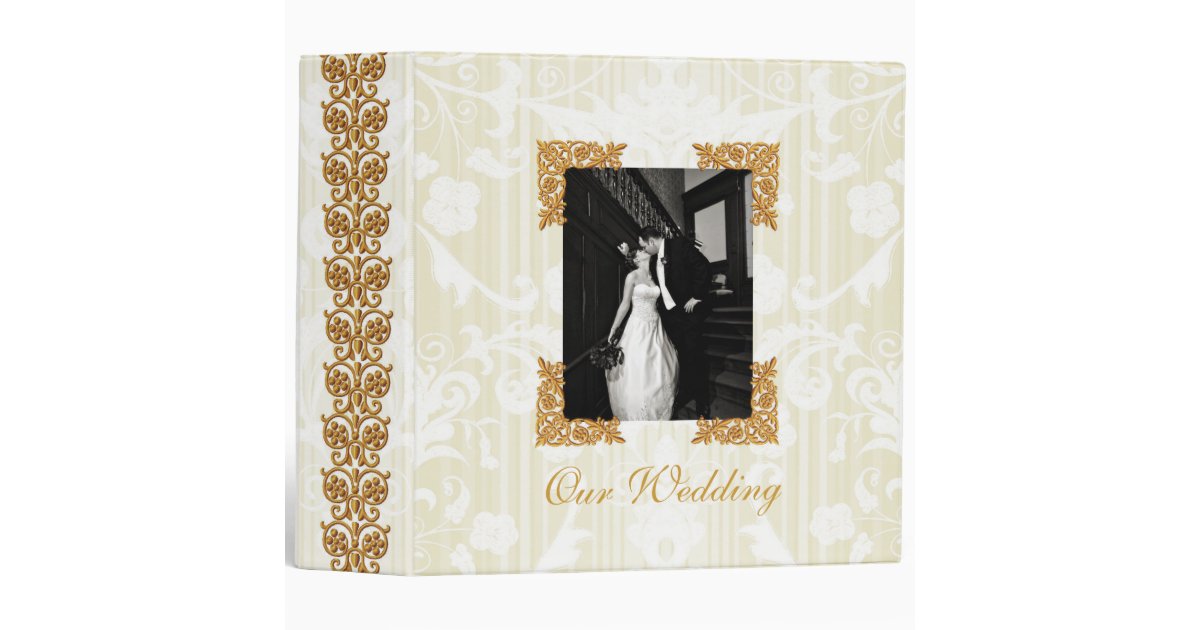 elegant wedding album binder zazzle elegant wedding photo albums