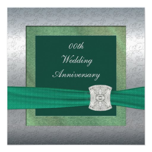 Elegant Wedding Anniversary Party Invitation (front side)