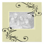 Elegant wedding autograph photo poster