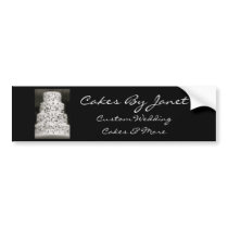 Elegant Wedding Cake bumper stickers by marry_me Elegant Wedding Cake bumper stickers