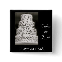 Elegant Wedding Cake Pin