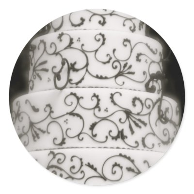 Elegant Wedding Cake stickers