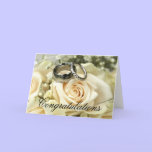 Elegant Wedding Congratulations Card