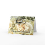 Elegant Wedding Congratulations Card