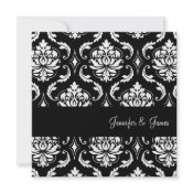 Elegant Wedding Damask Monogram Invitations zazzle_invitation