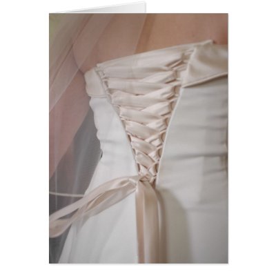 Elegant Wedding Dress Lace Card by beverlytazangel