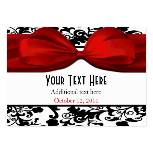 Elegant Wedding Gift Tags Business Cards (front side)