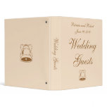elegant, wedding, bronze, creme, bell, guest,