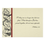 Elegant Wedding Invitation: Black, Red, and Taupe