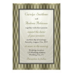 Elegant Wedding Invitation Gold Cream Sunburst