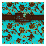 Elegant Wedding Invitation Gold Floral BB 2