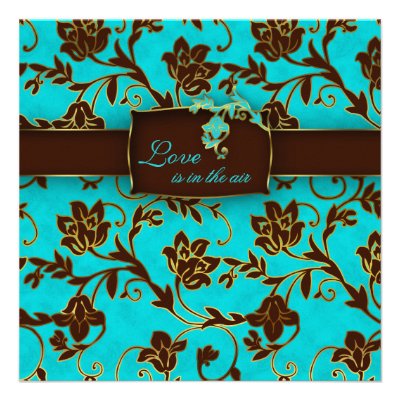 Elegant Wedding Invitation Gold Floral BB 2