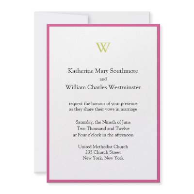 Elegant Wedding Invitations