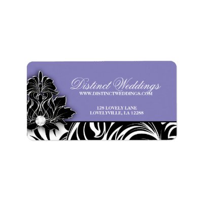 Elegant Wedding Label Jewelry Logo Mauve