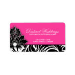 Elegant Wedding Label Jewelry Logo Pink