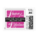 Elegant wedding love stamp