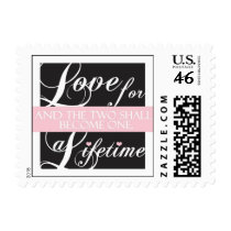 Elegant wedding love stamp