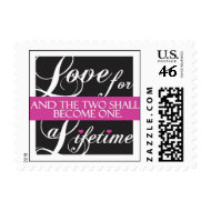 Elegant wedding love stamp stamp