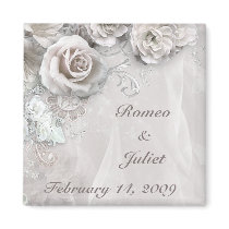 Elegant Wedding Refrigerator Magnets