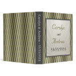 Elegant Wedding Names Date Gold Cream Sunburst binders