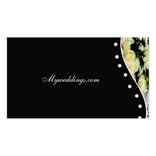 Elegant Wedding Planner Business Card (back side)