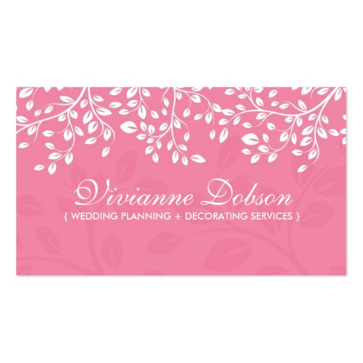 Elegant Wedding Planner Business Cards 