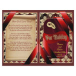Elegant Wedding Program Full Color Flyer