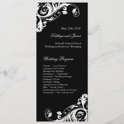 Elegant Wedding Programs Pic