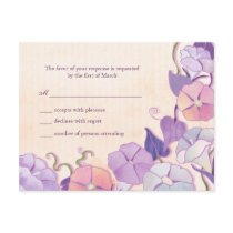 Elegant Wedding Response Card postcards