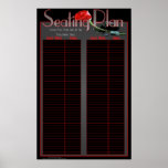 Elegant Wedding Seating Poster / Chart