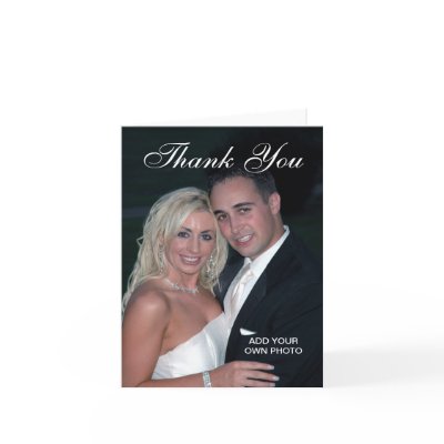 Elegant Wedding Thank You Photo Cards