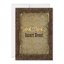 Elegant western horse ranch party invitations