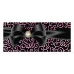 Elegant Whispers  Wedding Menu Card Custom Invites